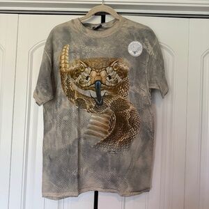 New Vintage Rattlesnake Snake AOP Graphic T-Shirt 2000s Y2K NOS All Over Print